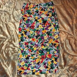 Joan Martin Multi-Colored Maxi Skirt 10